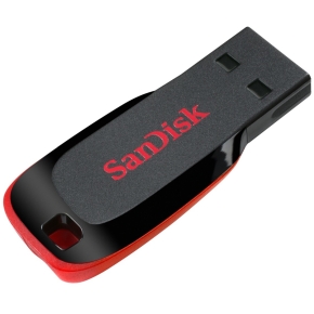 STICK 16GB USB 2.0 SanDisk Cruzer Blade Black/Red