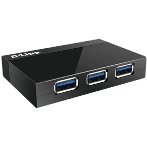 USB3.0 HUB 4Port D-Link 1340 SuperSpeed aktiv mit Netzteil Black
