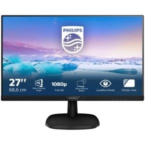 68,6cm/27 (1920x1080) Philips V-line 273V7QJAB 16:9 5ms HDMI VGA DisplayPort VESA Speaker Full HD Black