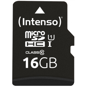 CARD 16GB Intenso Premium MicroSDHC 45MB/s +Adapter
