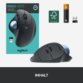 Logitech ERGO M575 Wireless Trackball Graphit