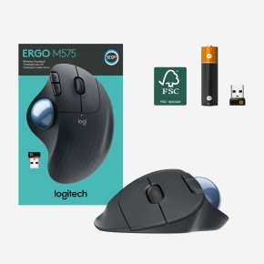 Logitech ERGO M575 Wireless Trackball Graphit