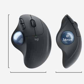 Logitech ERGO M575 Wireless Trackball Graphit