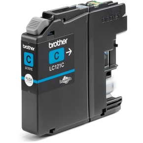 Brother Tinte LC-121C Cyan bis zu 300 Seiten A4 nach ISO 24711