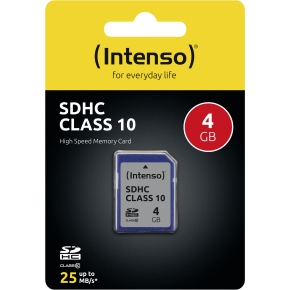 CARD 4GB Intenso 3411450 MicroSDHC 20MB/s