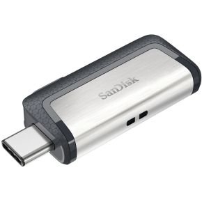 STICK 64GB USB 3.1 SanDisk Ultra Dual Drive Type-A/Type-C black/silver