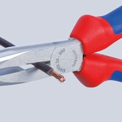 KNIPEX Flachrundzg m.Schneide/ Befestigungsse