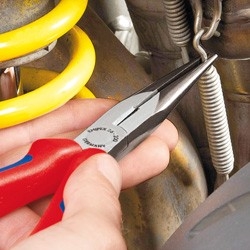 KNIPEX Flachrundzg m.Schneide/ Befestigungsse