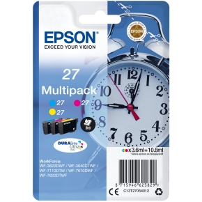Epson Tinte 27 C13T27054012 3er Multipack (MCY) bis zu 300 Seiten