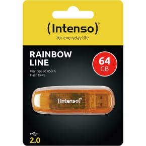 STICK 64GB Intenso Rainbow Line / orange