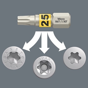 Wera Bit-Check 30 Wood TORX HF 1 SB