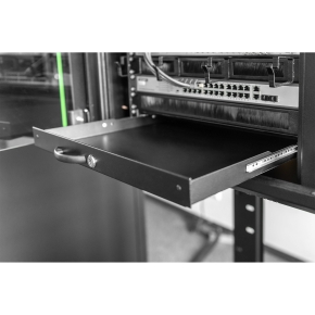 DIGITUS Schublade 1HE 483mm schwarz abschließbar
