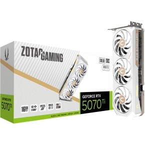 ZOTAC GAMING GeForce RTX 5070 Ti SOLID Core OC White Edition 16GB GDDR7 3xDP 1xHDMI
