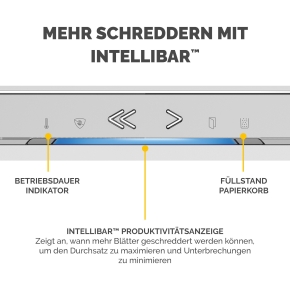 Fellowes Powershred LX211 Aktenvernichter MicroCut 15 Blatt 2x12mm P-5 Weiss