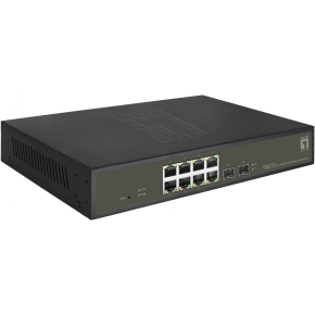 Switch 8x GE GES-2110P 2xGSFP 19 130W 8xPoE+