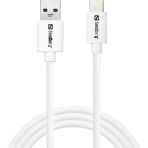 Sandberg USB-C > USB 3.0 (ST-ST) 1m Adapterkabel Weiß