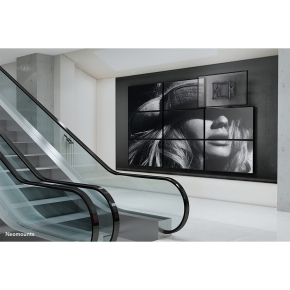 Neomounts WL95-800BL1 Push-to-Pop-Out Videowall-Wandhalterung für 42-70 Bildschirme - Schwarz