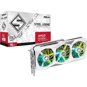 RX 7800 XT 16GB ASRock Radeon Steel Legend OC white GDDR6 3 Fan