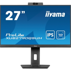 68,5cm/27 (2560x1440) Iiyama ProLite XUB2790QSUH-B1 16:9 QHD IPS 0,4ms 100Hz HDMI DP USB-C KVM Speaker Pivot Black