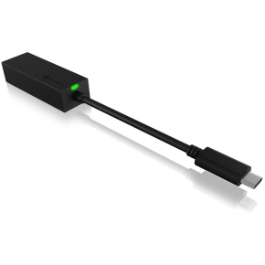 ICY BOX IB-LAN100-C3 USB-C > Gigabit LAN (ST-BU) Adapter Schwarz