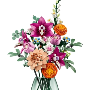 LEGO Botanicals Schöner Rosafarbener Blumenstrauß 10342