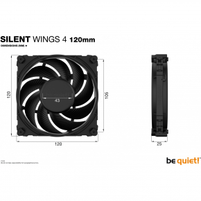 120mm be quiet! SILENT WINGS 4