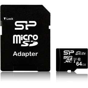 CARD Micro Card 64GB Silicon Power UHS-1 Elite/CL.10 inkl. Adap
