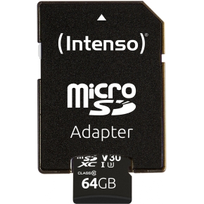 CARD Intenso Speicherkarte microXC Professional 64 GB