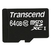 CARD microSD Card 64GB Transcend SDXC Class10 w/adapter