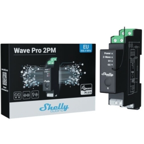 Shelly Relais Wave Pro 2PM max 25A Z-Wave DIN-Rail