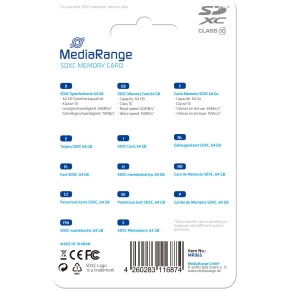 CARD SD- 64GB SDXC Klasse 10. 64GB