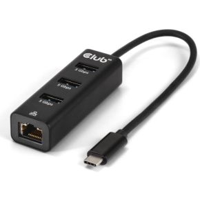 Club3D USB-Hub USB Typ-C 3.2 > 3x USB Typ A 1Gbps