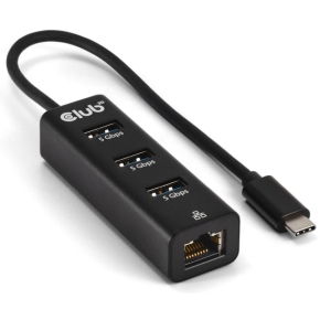 Club3D USB-Hub USB Typ-C 3.2 > 3x USB Typ A 1Gbps