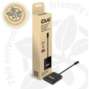Club3D MST-Hub USB 3.2 Typ C > 2x DP 4K60Hz St/Bu