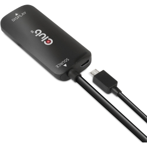 Club3D Adapter HDMI + MicroUSB > DP 4K120Hz aktiv St/Bu