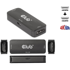 Club3D Repeater HDMI > HDMI 4K60Hz aktiv Bu/Bu