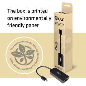 Club3D Adapter USB 3.2 Typ C > RJ45 2.5Gb St/Bu