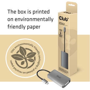 Club3D Adapter USB 3.2 Typ C > DVI-D aktiv St/Bu