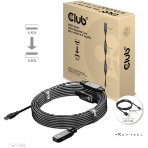 Club3D USB 3.2 A Verlängerungskabel 15m aktiv 5 Gbps St/Bu