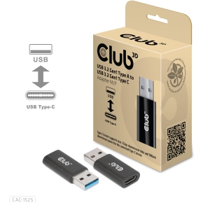 Club3D Adapter USB 3.2 Typ A  USB 3.2 Typ C St/Bu