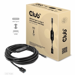 Club3D Kabel USB 3.2 Typ C  USB Typ A 5Gbps St/Bu 10m