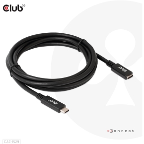Club3D Kabel USB 3.2 Typ C 2m Verlängerung 5Gbps St/Bu