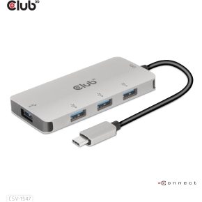 Club3D USB-Hub USB 3.1 Typ C > 4x USB 3.1 Typ A 10Gbps
