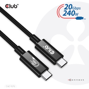 Club3D Kabel USB 4 Typ C PD 240W / 4K / 20Gbps 2m St/St
