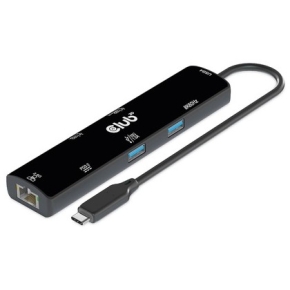 Club3D USB4 6in1-HUB >HDMI/2xUSB-C/2xUSB/LAN 4K120Hz PD100W