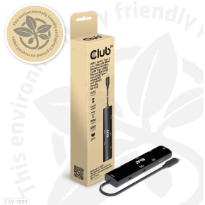 Club3D USB4 6in1-HUB >HDMI/2xUSB-C/2xUSB/LAN 4K120Hz PD100W