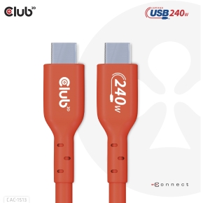 Club3D Kabel USB 2 Typ C PD 240W / 480Mb 3m St/St