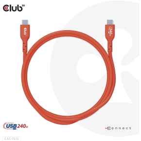 Club3D Kabel USB 2 Typ C PD 240W / 480Mb 3m St/St