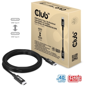 Club3D Kabel USB 4 Typ C PD 240W / 8K / 40Gbps 3m St/St