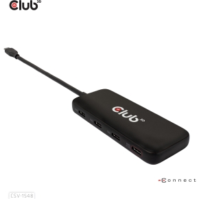 Club3D USB-Hub Typ C > 4x USB Typ C 10Gbps + 100W PD St/Bu